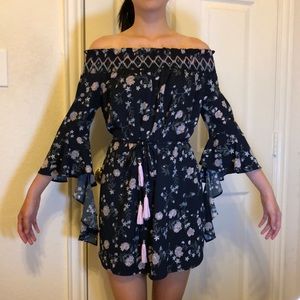 Floral Off-the-shoulder Dress